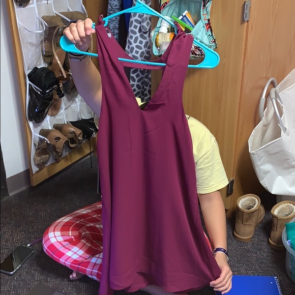 Lulus plum casual dress - Picture 3 of 3